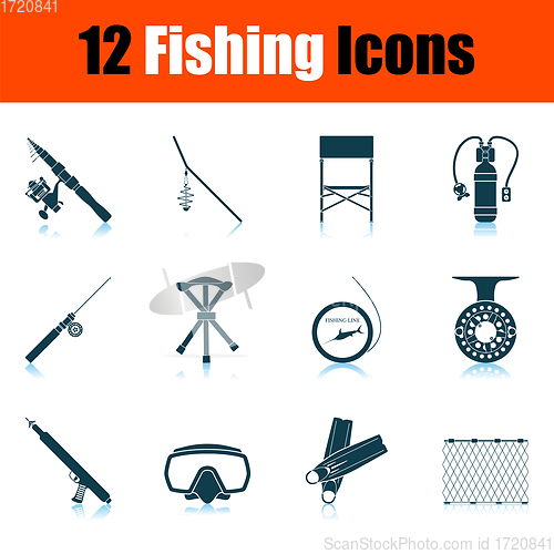 Image of Fishing Icon Set