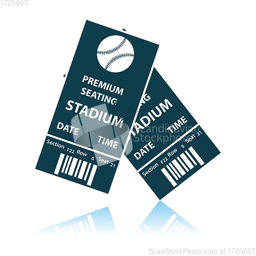 Image of Baseball Tickets Icon