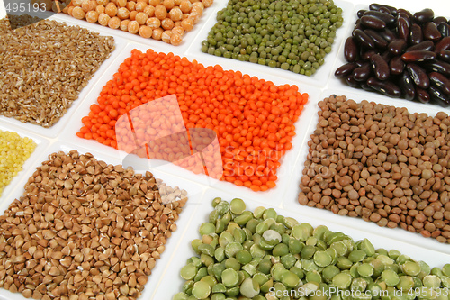 Image of Buckwheat, peas, beans