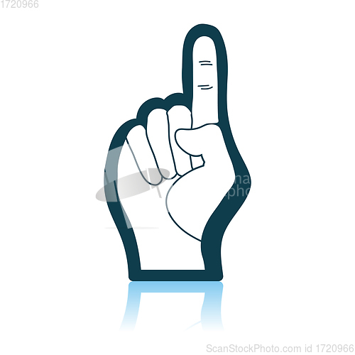 Image of American Football Foam Finger Icon