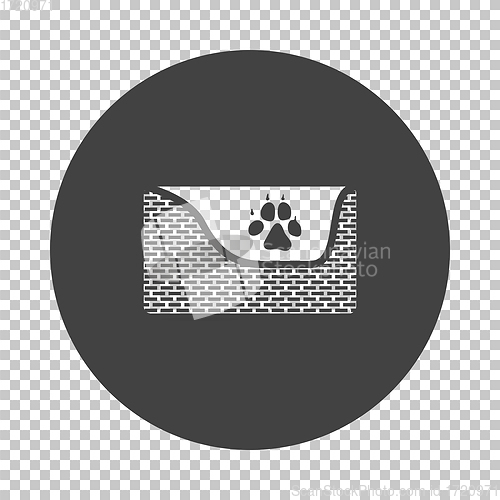 Image of Dogs sleep basket icon