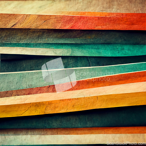 Image of Artistic abstract artwork, textures lines stripe pattern design.