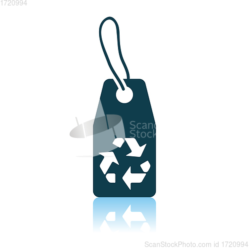 Image of Tag With Recycle Sign Icon