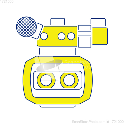 Image of 3d movie camera icon