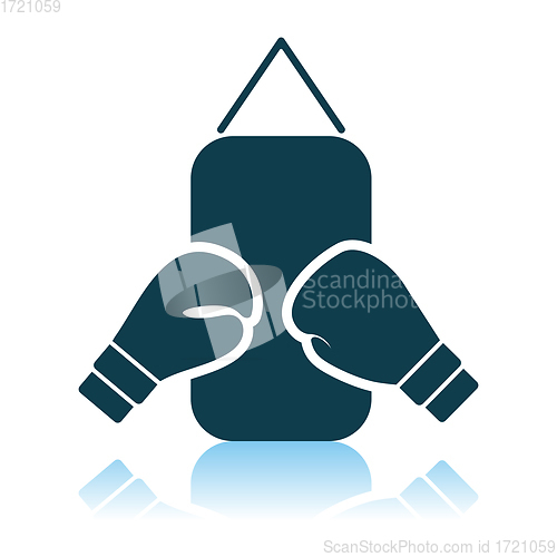 Image of Boxing Pear And Gloves Icon
