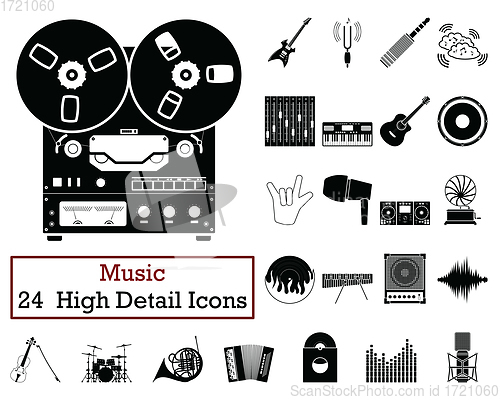 Image of Set of 24  Music Icons