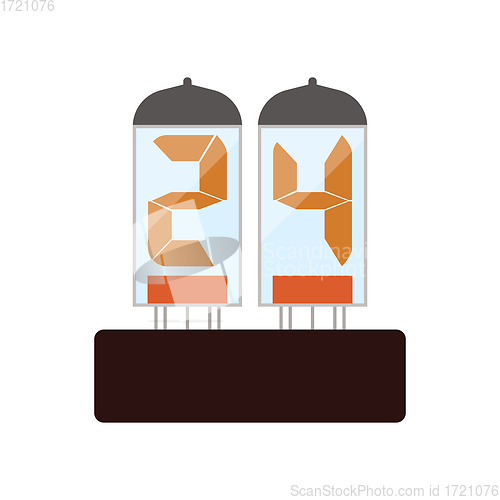 Image of Electric numeral lamp icon