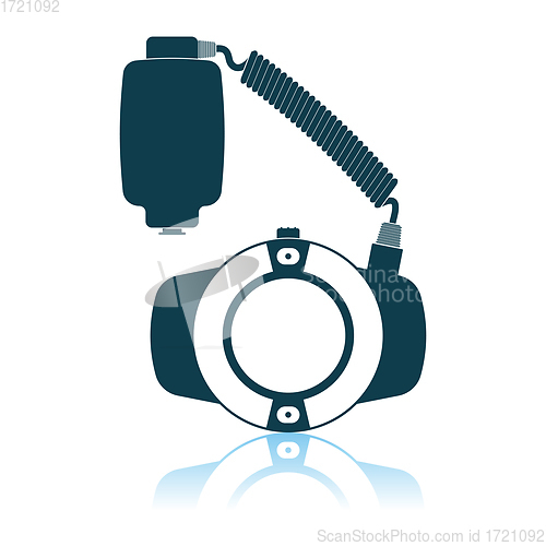 Image of Icon Of Portable Circle Macro Flash