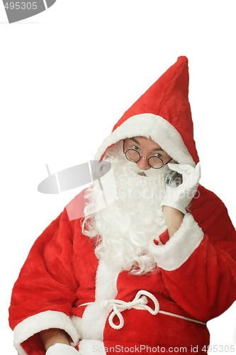 Image of Santa with Cellphone