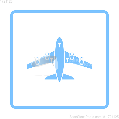 Image of Airplane Takeoff Icon Front View