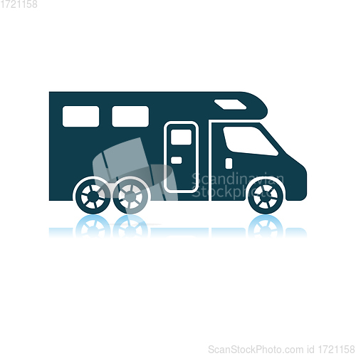 Image of Camping Family Caravan Icon