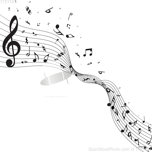 Image of Musical Notes Design