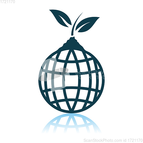 Image of Planet With Sprout Icon