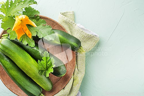 Image of Zucchini vegetable crops