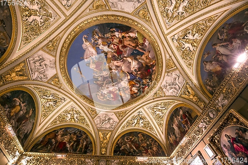 Image of interiors of Palazzo Pitti, Florence, Italy