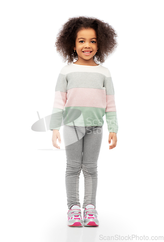 Image of happy smiling african american girl