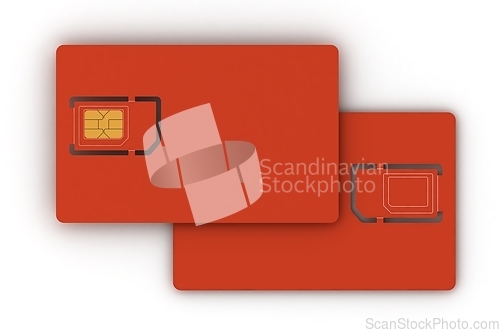 Image of Front and back of your mobile SIM card