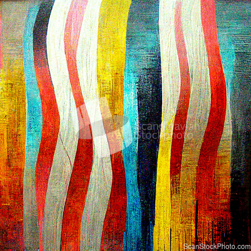 Image of Artistic abstract artwork, textures lines stripe pattern design.