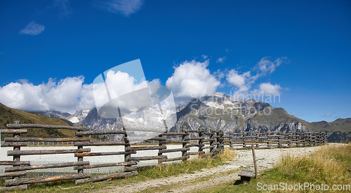 Image of South Tyrolean Alps in autumn