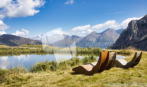 Image of South Tyrolean Alps in autumn