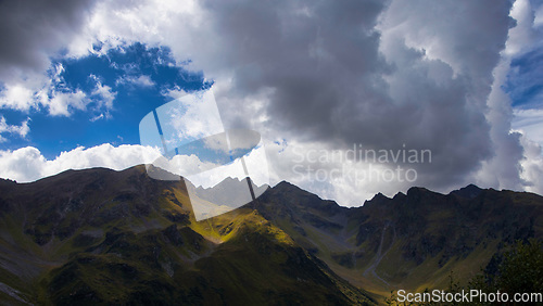 Image of South Tyrolean Alps in autumn