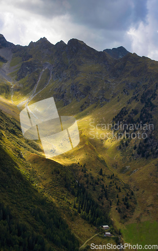 Image of South Tyrolean Alps in autumn