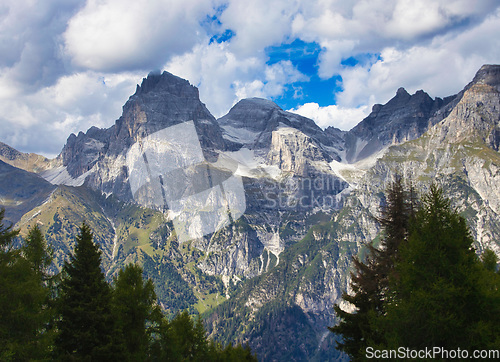 Image of South Tyrolean Alps in autumn