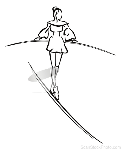 Image of A risky walk on a line