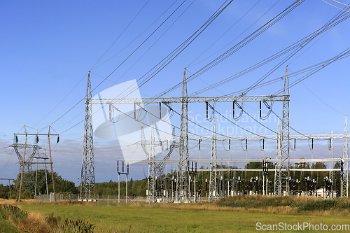 Image of Transmission Substation and Overhead Transmission Lines 