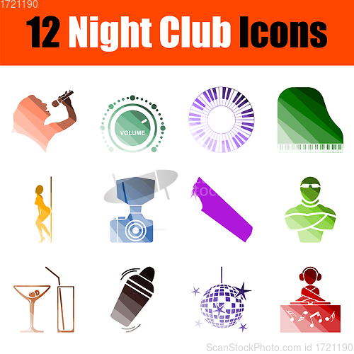 Image of Night Club Icon Set