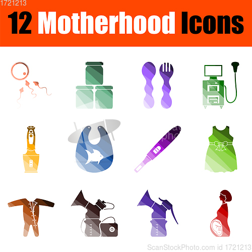 Image of Motherhood Icon Set