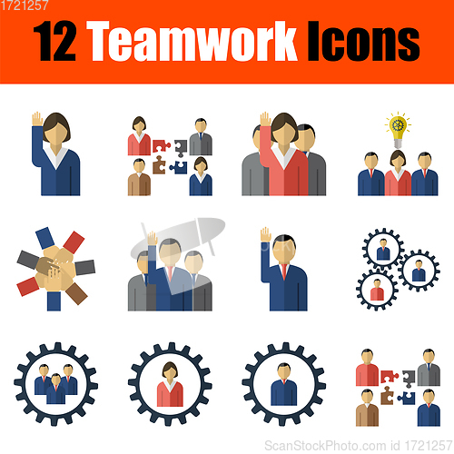 Image of Teamwork Icon Set