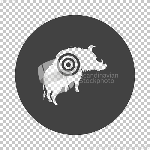 Image of Boar silhouette with target icon