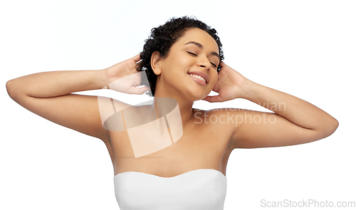 Image of portrait of young african american woman