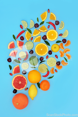 Image of Healthy Citrus Fruit High in Bioflavoinds