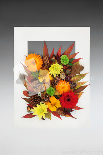 Image of Autumn Harvest Festival Abstract Background Frame