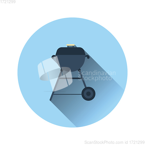 Image of Flat design icon of barbecue
