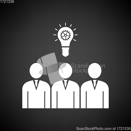 Image of Corporate Team Finding New Idea Icon