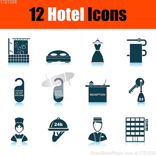 Image of Hotel Icon Set