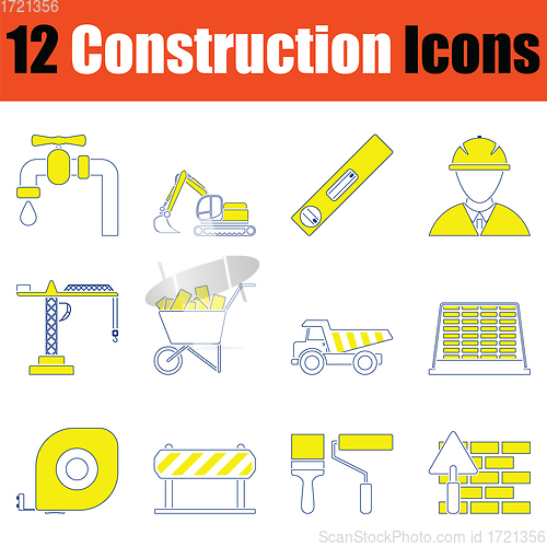 Image of Construction icon set