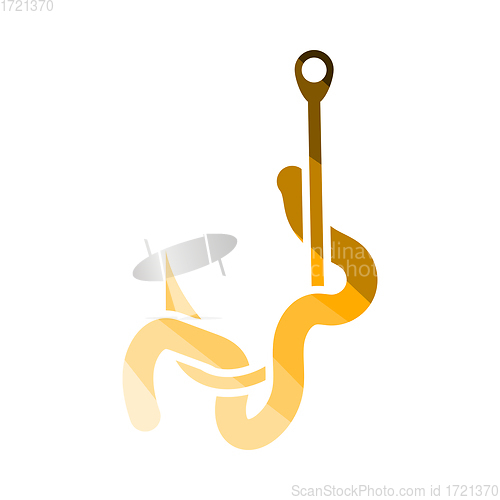 Image of Icon Of Worm On Hook
