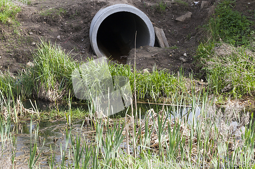 Image of concrete sewer pipe