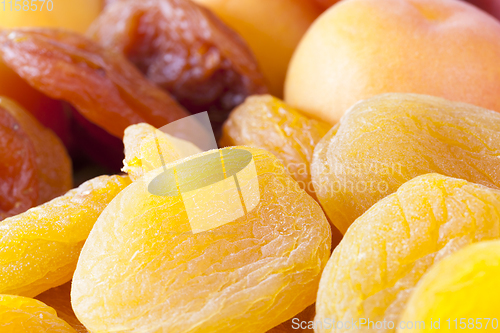 Image of fresh and dried apricots