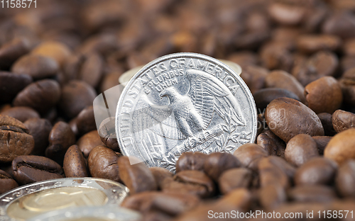 Image of roasted coffee, close-up