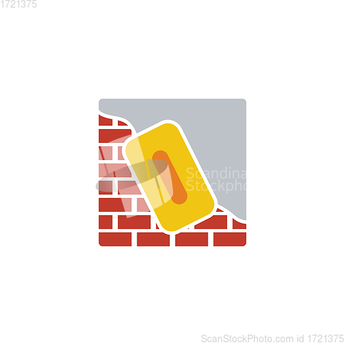 Image of Icon of plastered brick wall 