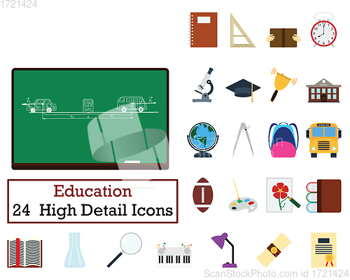 Image of Set of 24  Education Icons