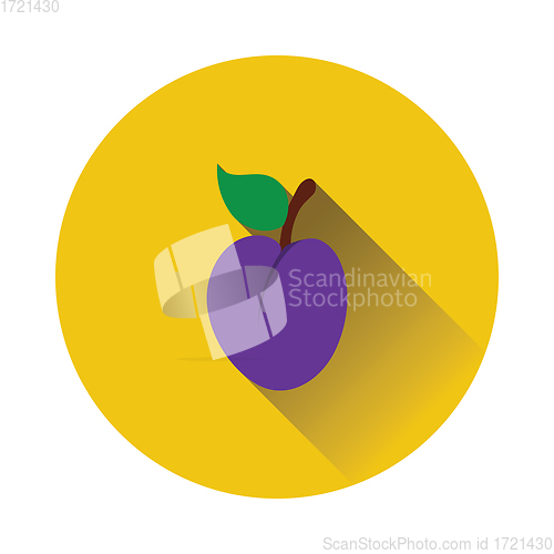 Image of Flat design icon of Plum