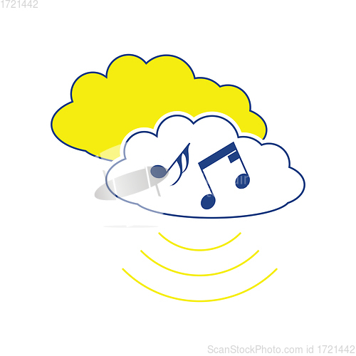 Image of Music cloud icon