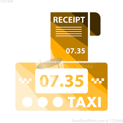 Image of Taxi Meter With Receipt Icon