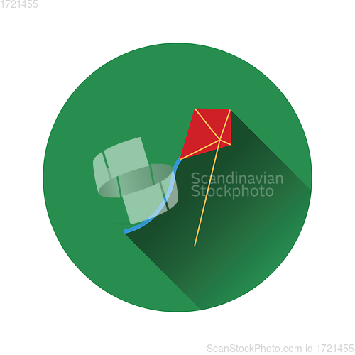 Image of Flat design icon of kite 